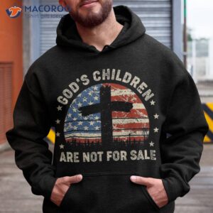 God Children Are Not For Sale Funny Christian Us Flag Retro Shirt