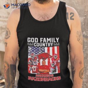 god family country arkansas razorbacks 2023 shirt tank top