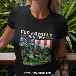 God Family Country Oregon Ducks Usa Flag 2023 Shirt
