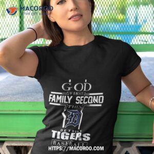 god first family second then detroit tigers baseball logo 2023 shirt tshirt 1