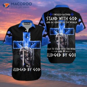 God, Jesus, Blue Lion, Cross, And Hawaiian Shirts