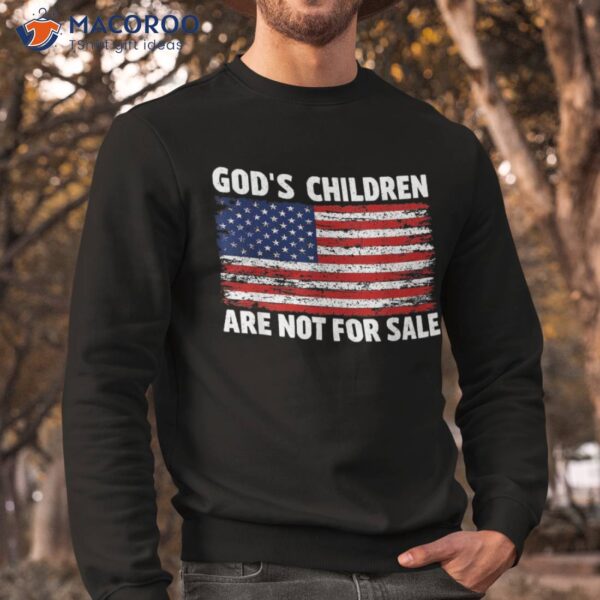 God’s Children Are Not For Sale American Flag – Christian Shirt