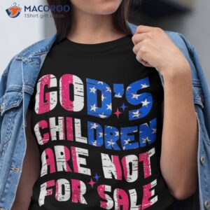 god s children are not for sale wavy american flag shirt tshirt