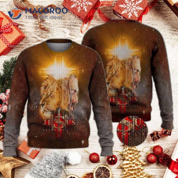 God Saved My Life Ugly Christmas Sweater