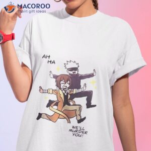gojo satoru and dazai osamu ah ha well murder you shirt tshirt 1