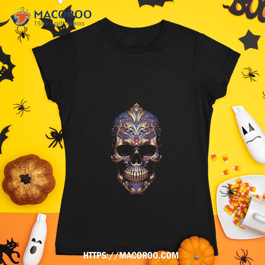 Gold And Purple Skull Shirt Gold And Purple Skull Shirt