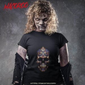 gold and purple skull shirt tshirt