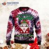 Golden Doodle Tie-dye Ugly Christmas Sweater