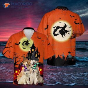 Golden Retriever Hawaiian Halloween Shirts