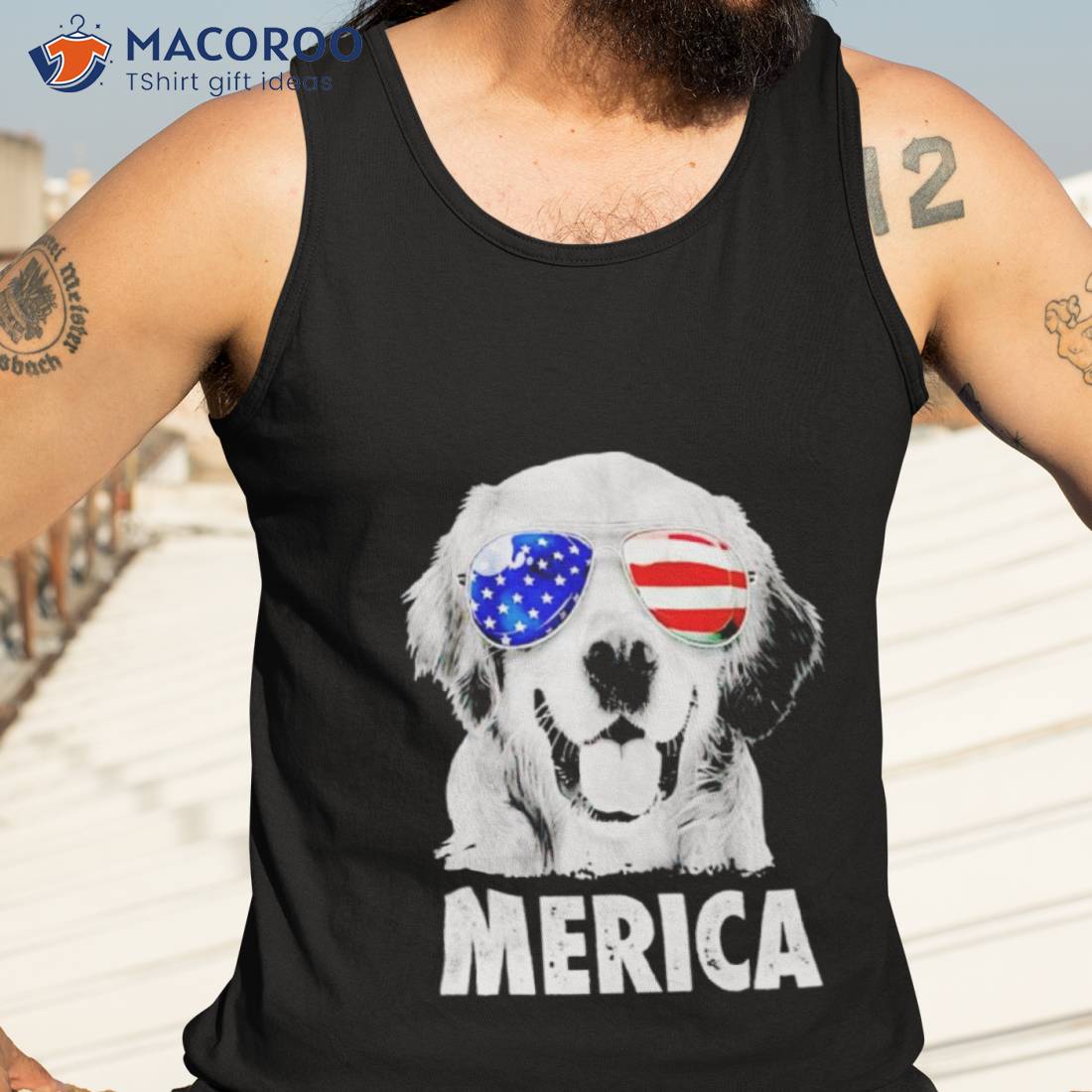 Golden Retriever Merica Shirt Golden Retriever Merica Shirt