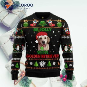 Golden Retriever’s Jolly Ugly Christmas Sweater