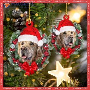Dog Lover’s Custom-shaped Photo Acrylic Christmas Ornament