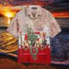 Golden Retrievers In An Old Red Truck: Christmas Is Coming And Hawaiian Shirts!