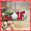 Golf Custom-shaped Christmas Acrylic Ornament