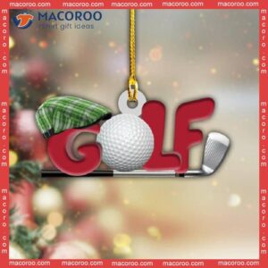 Golf Custom-shaped Christmas Acrylic Ornament