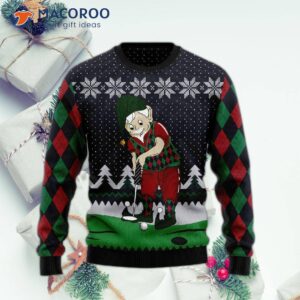 Golf Lover’s Ugly Christmas Sweater