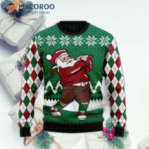 Golfers’ Santa Ugly Christmas Sweater