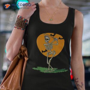 golfing skeleton halloween golf golfer shirt tank top 4