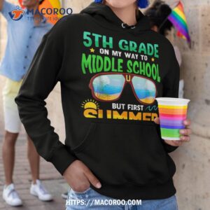 goodbye 5th grade graduation to 6th grade hello summer kids shirt hoodie