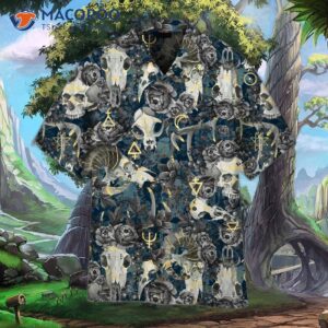 Gothic Skull Hawaiian Shirts