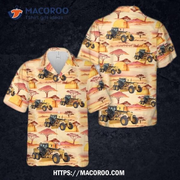 Grader Heavy Equipment Hawaiian Shirt