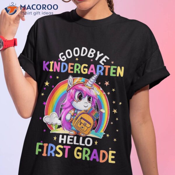 Graduation Bye Kindergarten Hello 1st Grade Back To School Shirt