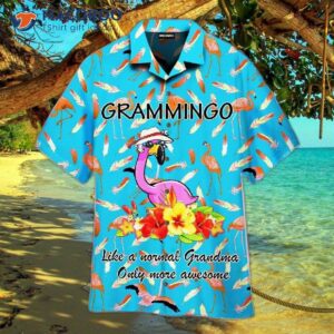 Grammingo Pink Flamingo Grandma Hawaiian Shirts