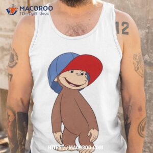 graphic big cap curious george shirt tank top