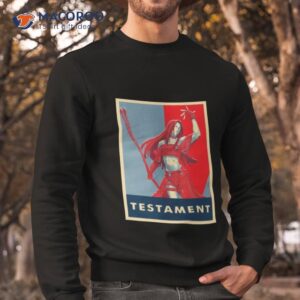graphic of reaper testament shirt sweatshirt