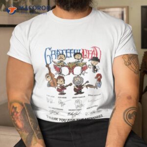 Grateful Dead Peanuts Thank You For The Memories Signatures Shirt