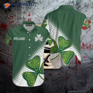 Green Clover Irish St. Patrick’s Day Hawaiian Shirt