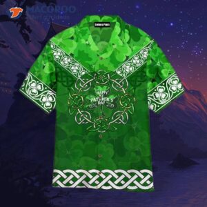 Green Lucky Clover Irish Shamrock St. Patrick’s Day Hawaiian Shirts
