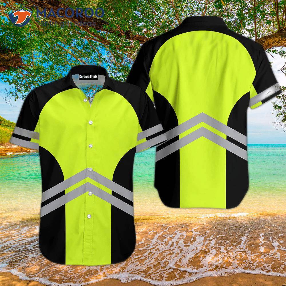 Green Workwear-style Hawaiian Shirts Green Workwear-style Hawaiian Shirts