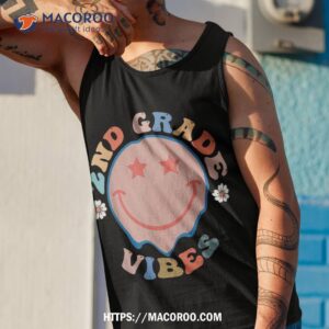 groovy 2nd grade vibes back to school funny teacher kids shirt tank top 1