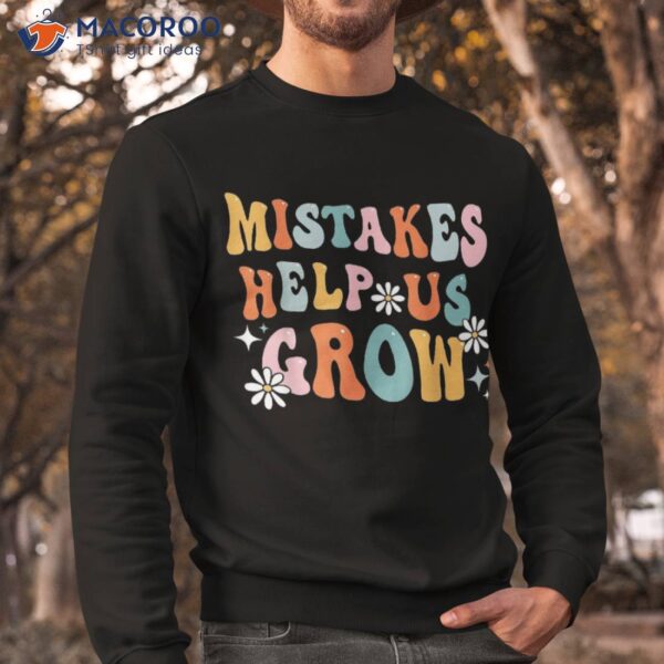 Groovy Growth Mindset Positive Retro Teacher Back To School Shirt