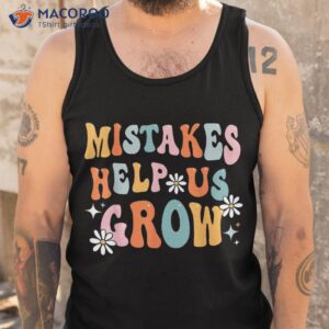 groovy growth mindset positive retro teacher back to school shirt tank top