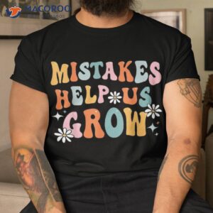 Groovy Growth Mindset Positive Retro Teacher Back To School Shirt