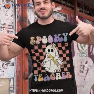 groovy halloween spooky teacher shirt spooky gifts tshirt 1