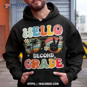 groovy hello second grade team 2nd back to school kids shirt hoodie