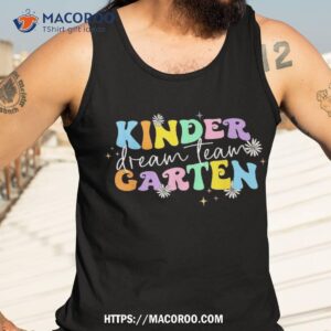 groovy kindergarten dream team back to school teacher kids shirt tank top 3