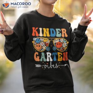 groovy retro kindergarten vibes first day back to school shirt sweatshirt 2