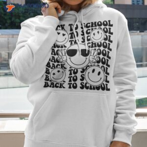 groovy smile face welcome back to school teacher students shirt hoodie 2