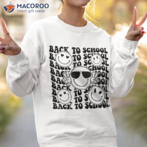 groovy smile face welcome back to school teacher students shirt sweatshirt 2