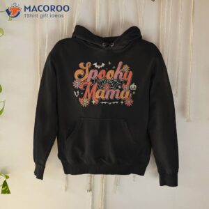 groovy spooky mama retro halloween ghost witchy mom shirt hoodie