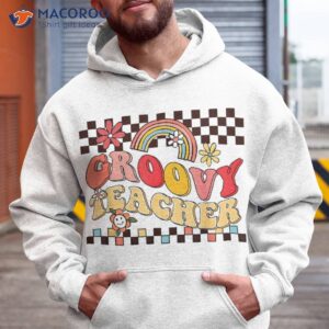 groovy teacher retro wavy 70s flowers plants teaching school shirt hoodie