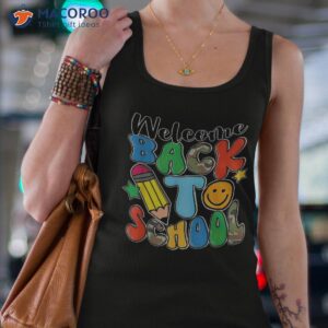 groovy teacher vibes eletary retro welcome back to school shirt tank top 4 1