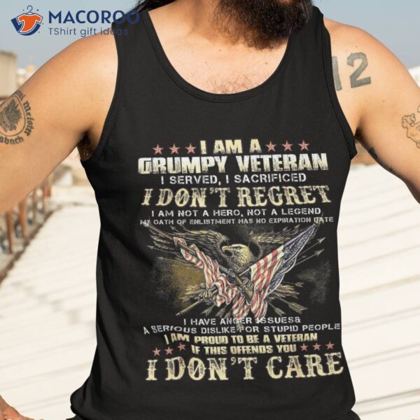 Grumpy Old Veteran Funny Father’s Day Shirt