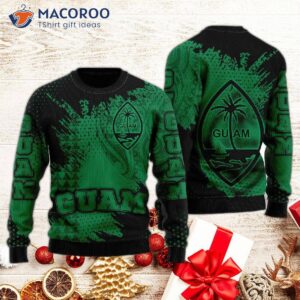 Guam Coat Of Arms Green And Ugly Christmas Sweater