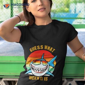 guess what week it is funny shark retro shirt tshirt 1