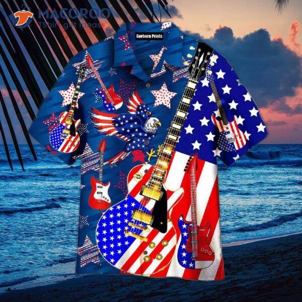 Guitar, Patriot Day, Star, American Eagle, And Hawaiian Shirts